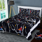Sparrow Print Double Bedsheet with Pillow Covers