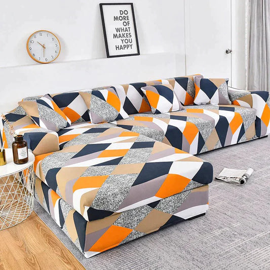 L Shape Premium Extensible Sofa Set Cover - Home Furnishing