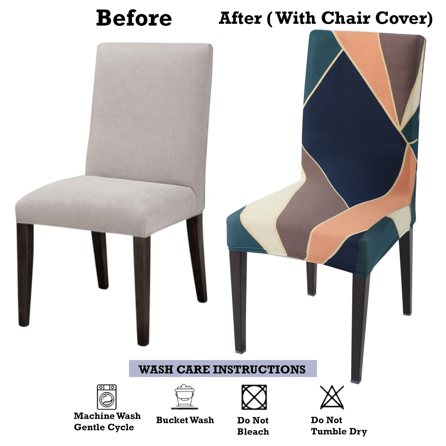 STRETCHABLE CHAIR COVERS, MULTI COLOR PRISM - Fab Home Decor - Sofa Cover