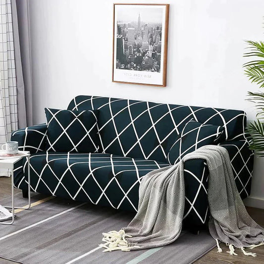 Ultimate Comfort and Style: Elastic Extensible Super Stretchable Premium Feel Non-Slip Multi-Seater Sofa Cover - Fab Home Decor - Sofa Cover
