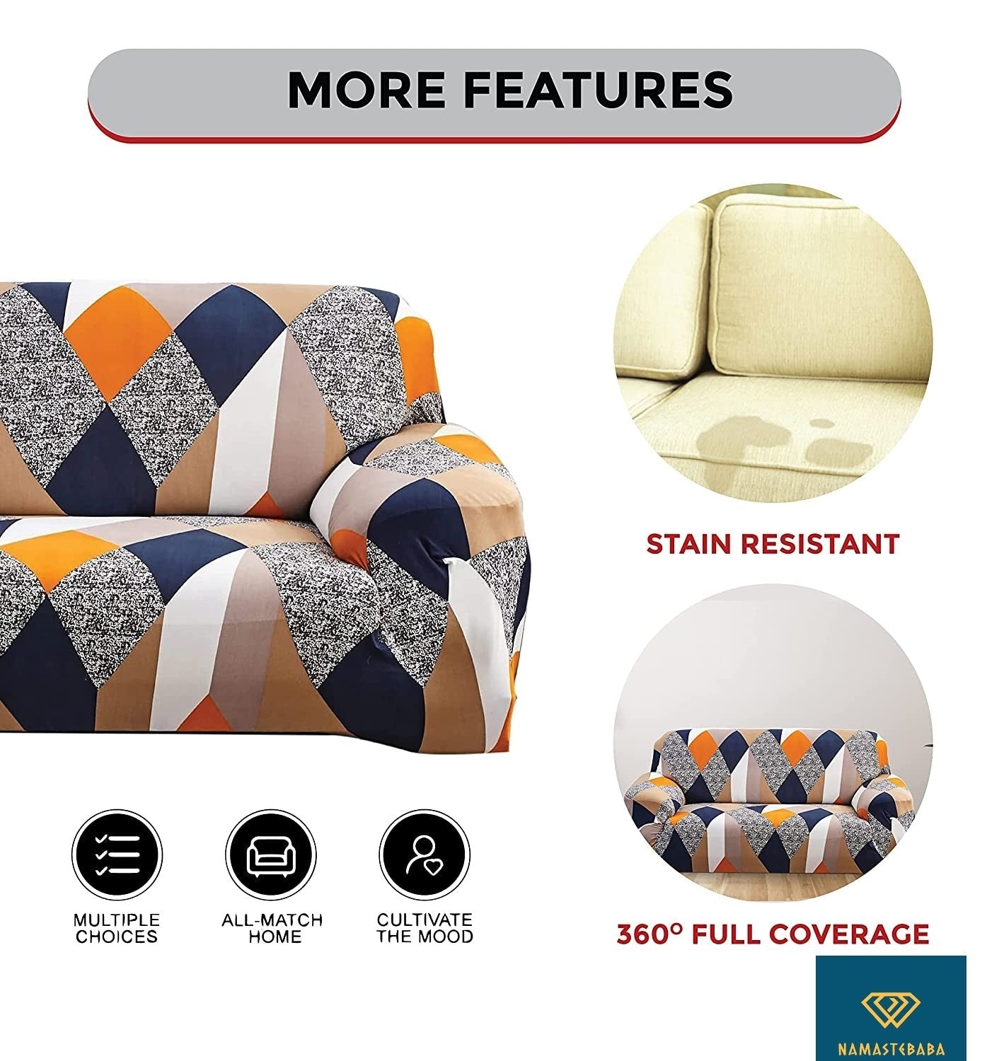 Ultimate Comfort and Style: Elastic Extensible Super Stretchable Premium Feel Non-Slip Multi-Seater Sofa Cover - Fab Home Decor - Sofa Cover